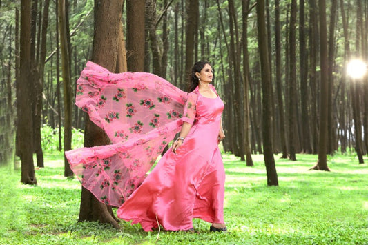 Pink princess type Prewedding gown