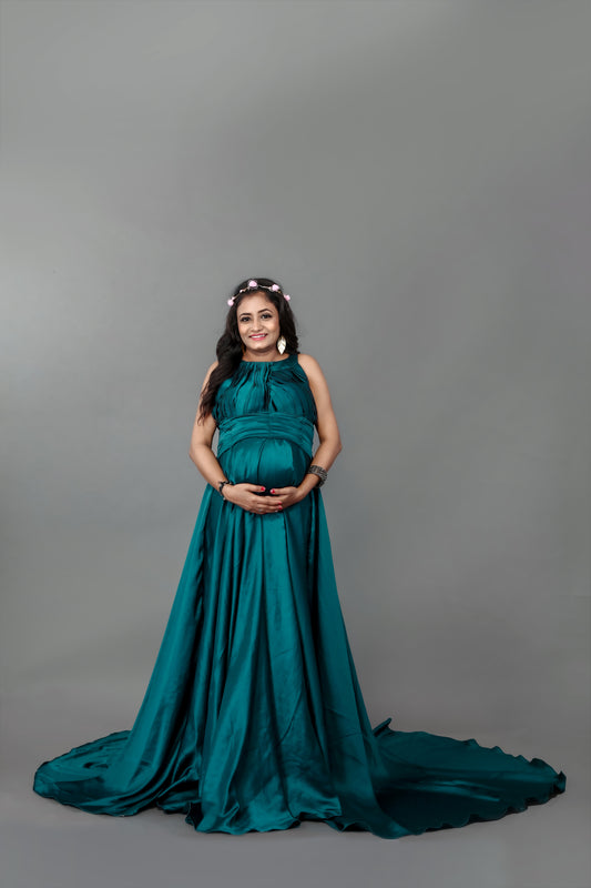 Blue Air Force Maternity Gown